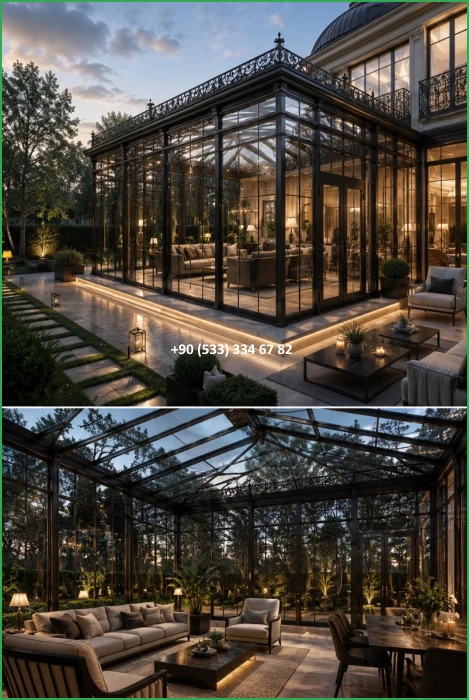 KIŞ BAHÇESİ-GAZEBO-FERFORJE KIŞ BAHÇESİ-KAMELYA-FERFORJE KAMELYA fiy8461