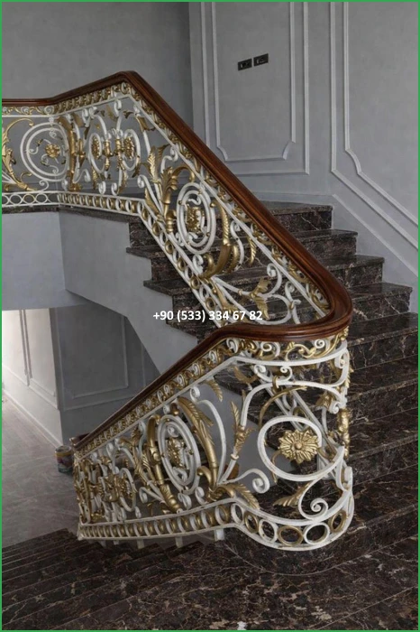 MERDİVEN KORKULUKLARI- MERDİVEN KORKULUK TASARIMI- FERFORJE MERDİVEN KORKULUK MODELLERİ fiy8354